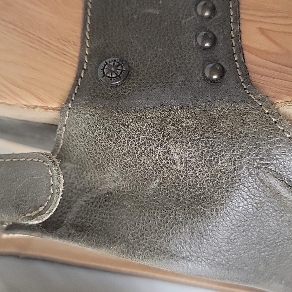 BUSSOLA Formentera Capretto‎ Ivy Leather Comfort Wedge Chucky Boho Sandals 38 - Picture 15 of 15